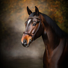 Obraz premium Brown Horse Isolated