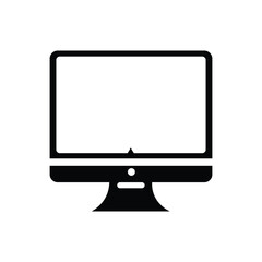 computer monitor with blank screen