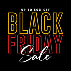 Black friday super sale social media poster, banner template vector illustration.