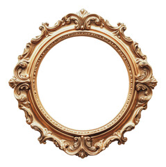 PNG Intricate gold frame for decoration