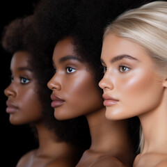 Obraz premium Multi Ethnic Group Isolated
