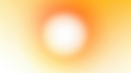 Sun orange yellow heat gradient background. Radial abstract transition with red color. Circle frame template for design.