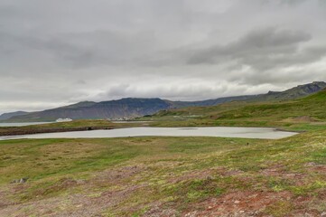 montagne Kirkjufell en Islande située à Grundarfjordur