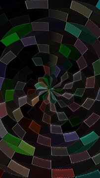 3D animation vertical beautiful video colorfull abstract bright light energy 4K of smooth lines waves glittering light effect for background