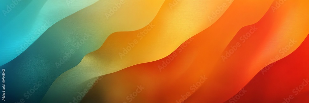 Poster an artistic background featuring a beautifully smooth gradient transition that elegantly merges vibr