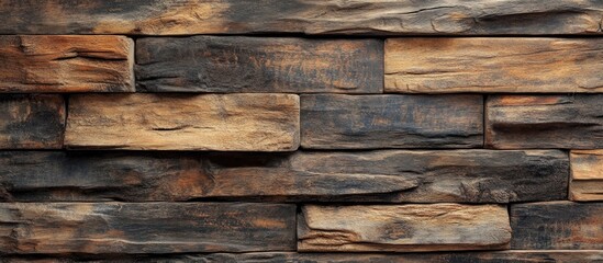 Close up of an old wooden log wall showcasing intricate texture and weathered charm perfect for rustic interior designs