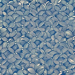 Blue Japanese Geometric Pattern