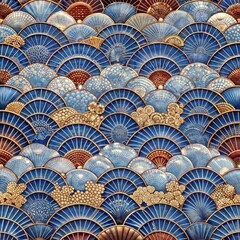 Colorful Japanese Geometric Pattern