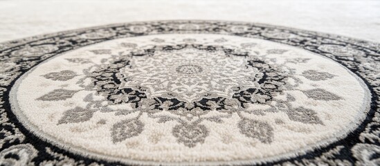 Naklejka premium Classic machine made carpet featuring intricate patterns on a clean white background perfect for interior design and home decor
