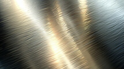 A Close-Up of a Metallic Surface with Light Reflections