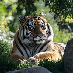 Fototapeta premium tiger in the wild