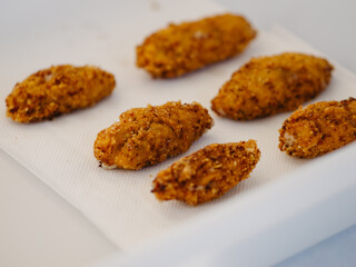 Spanish croquettes with meat and ham