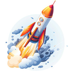 rocket on the moon