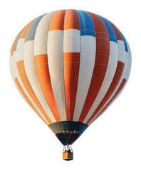 Obraz premium PNG Colorful hot air balloon flying in a clear sky