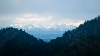 view of the mountains