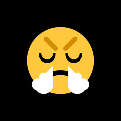 Face with Steam from Nose Emoji
