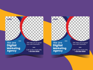 Creative Social Media design Templated.