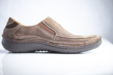 Beautiful fashionable men's shoes made of genuine leather.