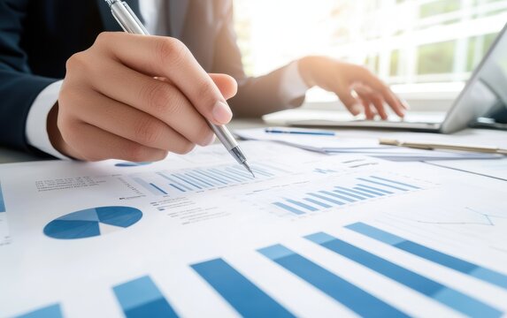 A finance student interns at a multinational corporation, reviewing spreadsheets alongside a mentor
