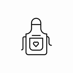 cook apron icon sign vector