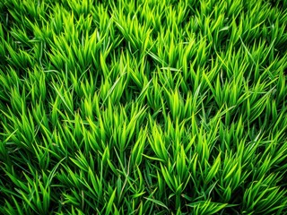 Obraz premium Vibrant green grass background perfect for spring or nature themes, foliage, spring