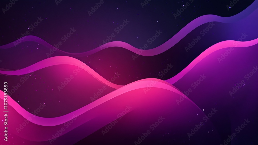 Poster a dark purple and pink vector background featuring fluid, wavy shapes resembling lamp patterns. the 