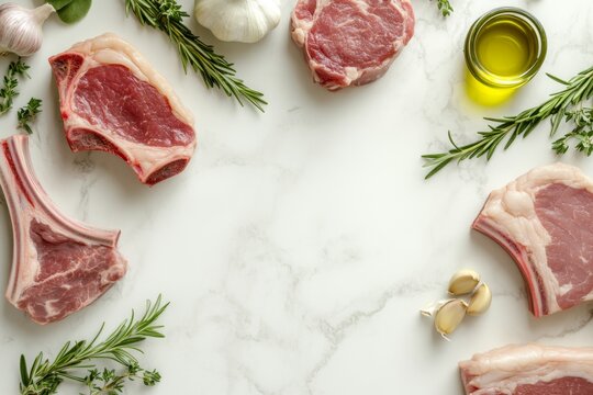 Savory Pork Chops with Fresh Herbs and Olive Oil - Powered by Adobe