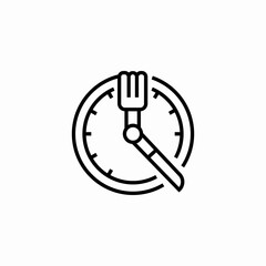 eating time icon sign vector