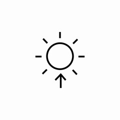 sunrise morning icon sign vector