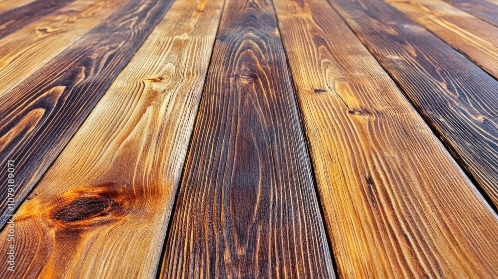 Poster natural rustic wooden floor surface with rich grain patterns and vivid texture ideal for backgrounds