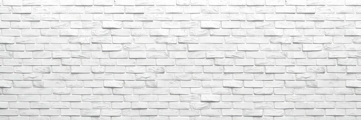 Fototapeta premium White brick wall with soft lighting, perfect for background in design projects or presentations, design