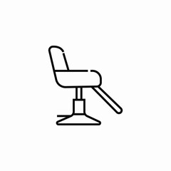 barbershop armchair seat icon sign vector