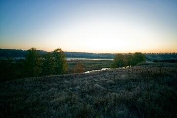 Early October morning on a small river