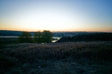 Early October morning on a small river
