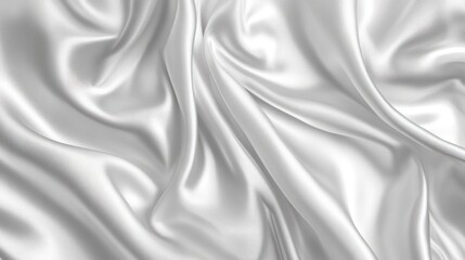 Obraz premium White Silk Fabric Background