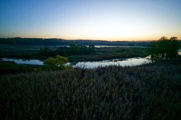 Early October morning on a small river