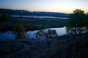Early October morning on a small river