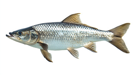 Fototapeta premium Tarpon Fish Isolated on White Background