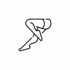 tights legs icon sign vector