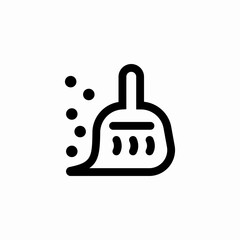 broom sweep icon sign vector