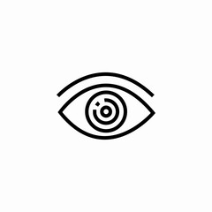 eye view icon sign vector