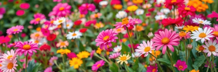 Fototapeta premium Vibrant pink flowers in full bloom creating a stunning background, vibrant, background, garden