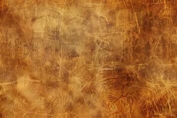 Fototapeta premium An abstract background featuring a textured brown surface with delicate golden lines.