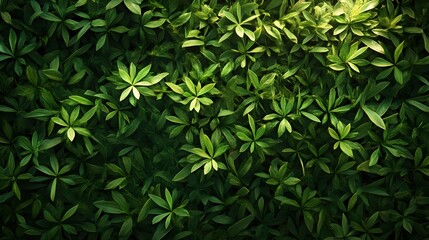 Fototapeta premium Green Leaf Background Texture - Lush Foliage Pattern