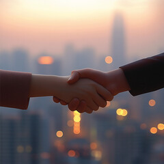 handshake between two businessmen