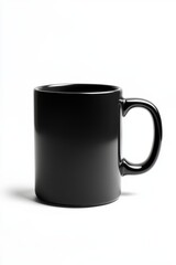 Minimalistische schwarze Kaffeetasse Keramik Becher schlichtes Design für Kaffee Tee modernes elegantes Trinkgefäß matte Oberfläche stilvoller Kaffeebecher für Zuhause Büro Dekoration Geschenkidee