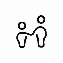 parent child icon sign vector