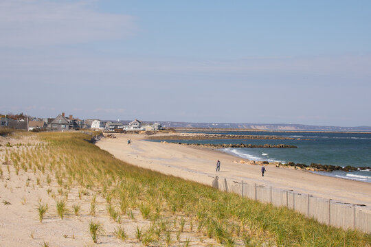 Coastline of Town Neck Beach East Sandwich Massachusetts Fall 2024 