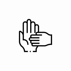 child hand in hand icon sign vector