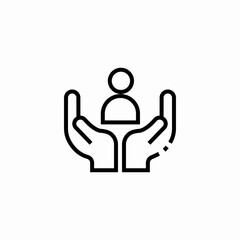 human insurance icon sign vector